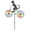 Black Cat, variant on Deago Animal Garden Pinwheels Cat Dog On Bike Bicycle Windmill Wind Spinner for Toys Ornaments Outdoor Yard Lawn Decoration