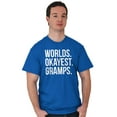thumbnail image 3 of Worlds Okayest Gramps Relative Family Men's Graphic T Shirt Tees Brisco Brands X, 3 of 5