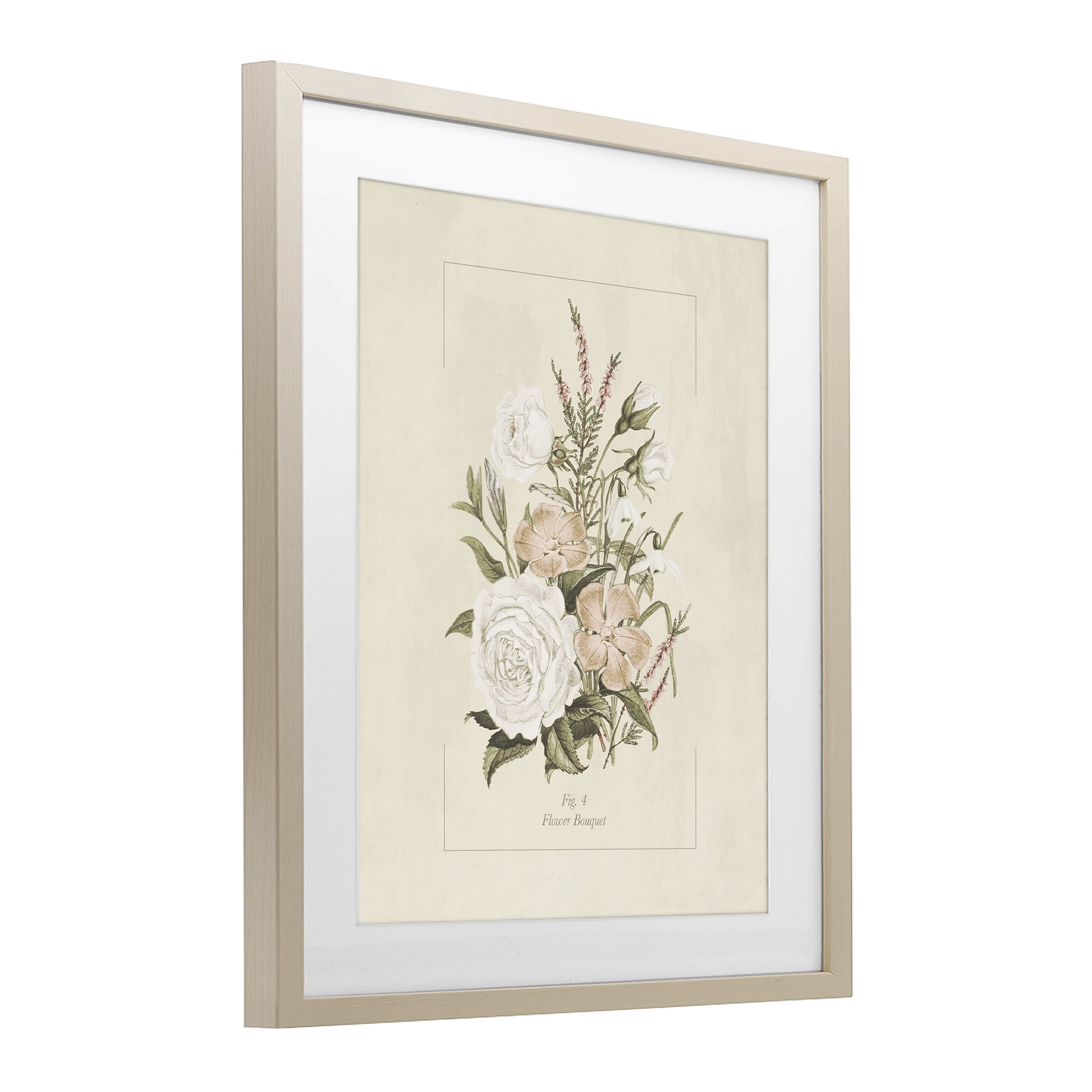 Stupell Industries Neutral & Soft Bouquet Study Birch Framed Print Under Glass, design by Dan Meneely
