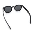 thumbnail image 7 of Vintage Style Iconic Keyhole Horn Rim Plastic Round Hipster Sunglasses [All Black], 7 of 7