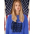 thumbnail image 2 of All American Teacher Sweatshirt Women -Image by Shutterstock, Female XX-Large, 2 of 4