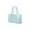 Blue, variant on Clear Jelly Tote Bag for Women, Candy Color Translucent Tote Waterproof & Lightweight Beach Minimalist Aesthetic Purse, Casual Shoulder Bag for Summer