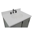 thumbnail image 4 of Bellaterra Home 31" Single vanity in Gray Ash finish top with White quartz and oval sink, 4 of 9