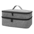 thumbnail image 3 of Estuche de Transporte de Doble Capa, Bolsa Resistente con Prensa Térmica, Organizador Resistente Al Agua, Estuche de Almacenamiento Portátil, Bolsa de Gris, 3 of 8