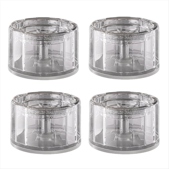 Patins pour Machine à Laver 4X Transfert de Vibration Antidérapant Antichoc et Réduction de Bruit pour Lave-Linge, 4 x Patins Anti-Vibration pour Machine à Laver, Transparent