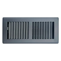 Sierra Grates TWF412-GRY 4" x 12" Steel 2 Way Louvered Design Floor Register Grey