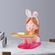 thumbnail image 4 of Bandeja de almacenamiento de figuras modernas, estatua, llaves, linda escultura, organizador de teléfono de escritorio Rosado, 4 of 6