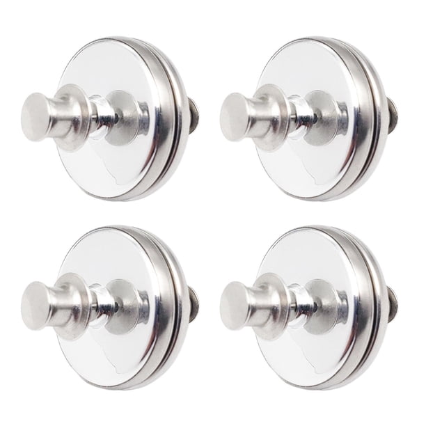 Naiovety 4 botones magnéticos para cortina, botones a presión, suministros de costura DIY desmontables Tela de costura y artesanía