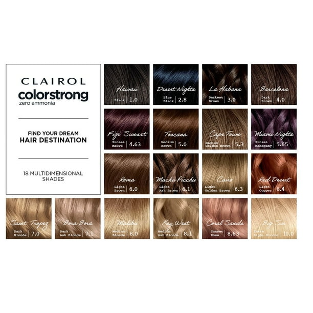 Clairol ColorStrong Permanent Zero Ammonia Hair Dye, 8.63 Sunset