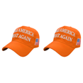 thumbnail image 1 of 2024 MAGA Donald Trump Hat Dome Sunshade Béisbol Americana () Naranja, 1 of 6