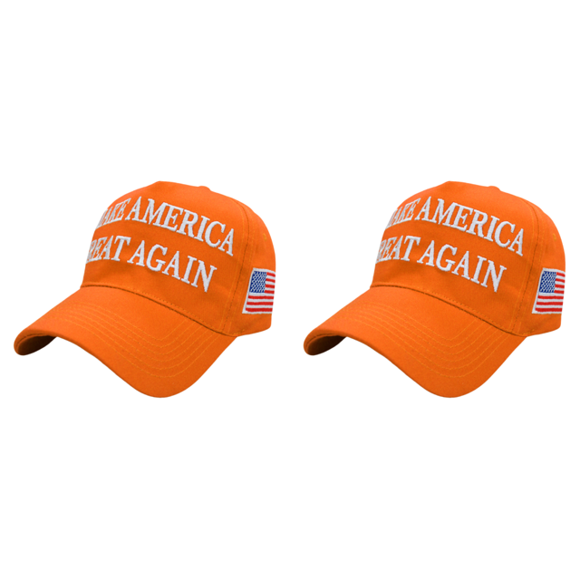 2024 MAGA Donald Trump Hat Dome Sunshade Béisbol Americana () Naranja