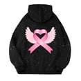 thumbnail image 3 of Cancer Awareness Hoodie 2025 Sparkle Glitter Hoodies with Pockets Hooded Sweatshirt Hoodie Women Pullover, 3 of 6