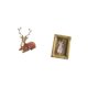 thumbnail image 5 of Figuras de renos,Figuras de reno,alce,ciervo,estatua,decoración del hogar,Estatua de reno para mesa,adorno moderno para oficina,Marco de fotos,Soporte para marco de fotos de resina,colgador de, 5 of 8