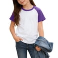 thumbnail image 3 of GERsome 3 Pack Short Sleeve T-Shirts with Crew Neck for Boys Girls Soft Cotton Color Block Tee, 3 of 9