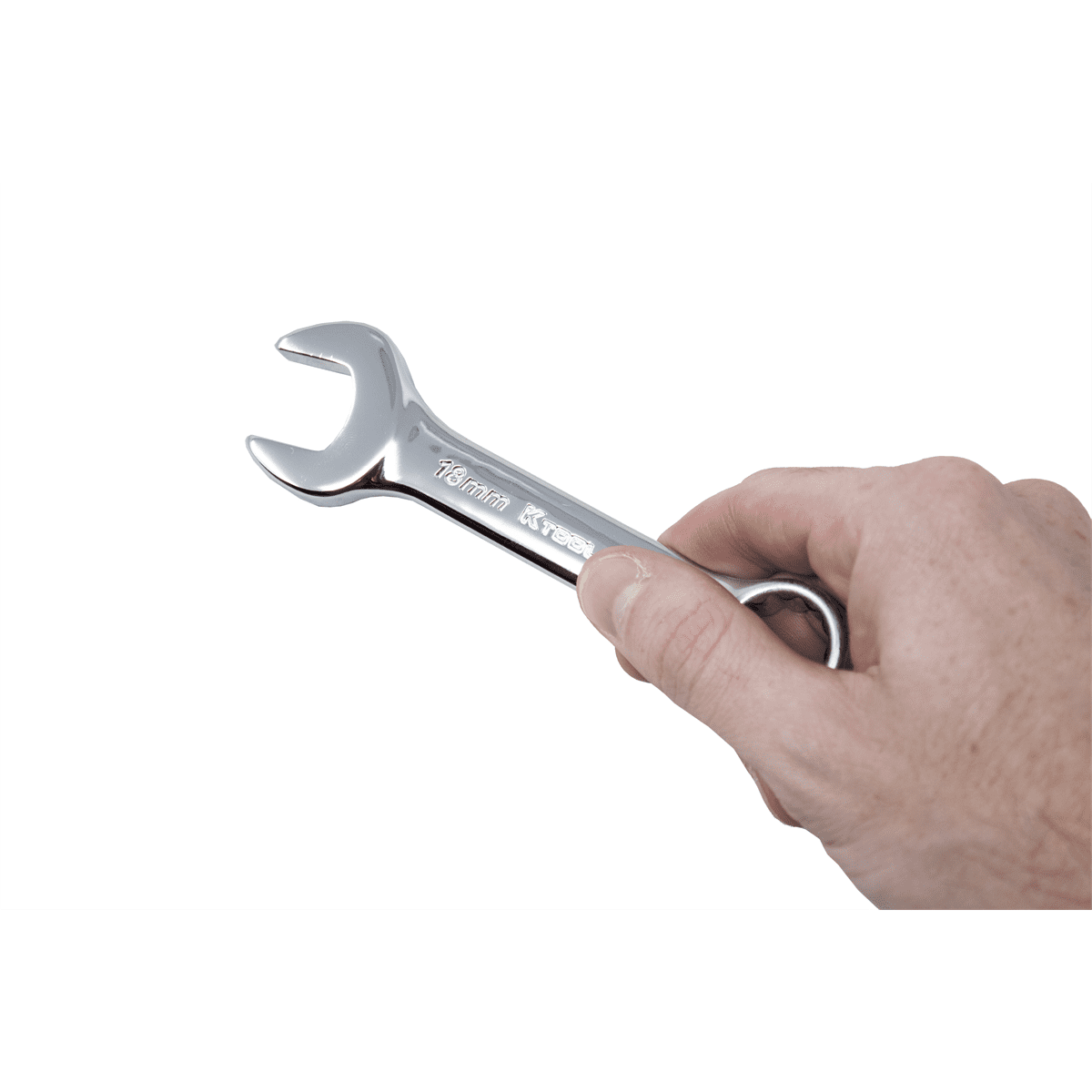 K-Tool 41700 7-pc Metric Short Polished Chrome Combination Wrench Set