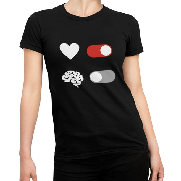 Playera Corazón y Cerebro Dama