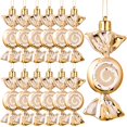 thumbnail image 1 of 12 piezas de adornos navideños de caramelo con purpurina para colgar, adornos de bastón de caramelo para árbol de Navidad, adornos de menta y caramelo con cuerdas doradas, 1 of 4
