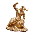thumbnail image 2 of Estatua de pelea de oso toro, decoración de escritorio, obra de arte coleccionable, centro de mesa de resina, 2 of 9