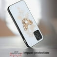 thumbnail image 3 of For Samsung Galaxy Z Flip 5 Diamond Bling Sparkly Glitter Ornaments Engraving Hybrid Armor Rugged Fashion Cover ,Xpm Phone Case [ White Garden Butterflies ], 3 of 8