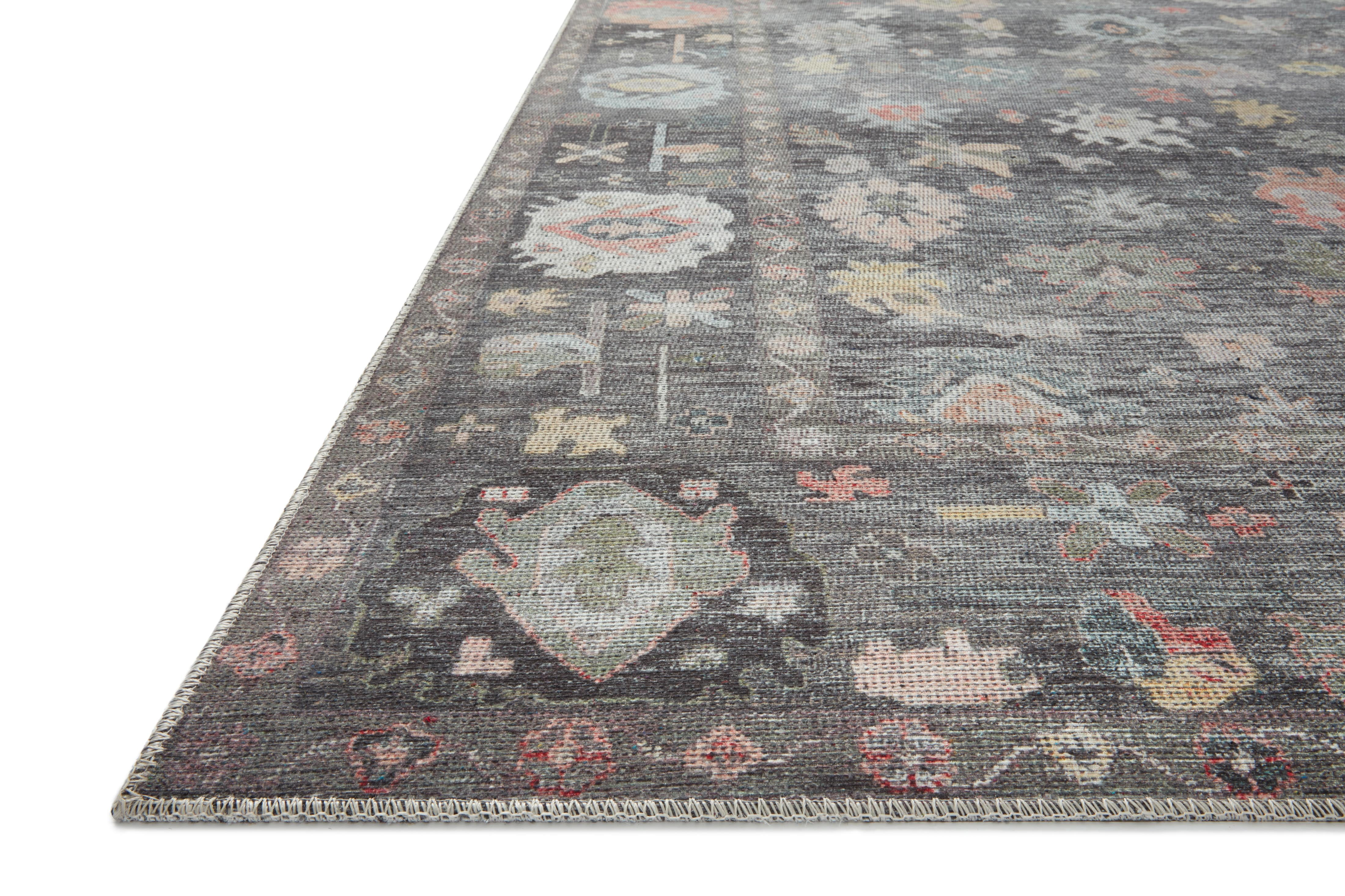 Loloi Elysium Charcoal / Multi 7'-6" x 9'-6" Area Rug