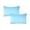 Blue, variant on Satin Pillowcase Set of 2, Pillow Cases for Hair and Skin, Standard 20x26 Smooth Polyester Pillow Covers, White