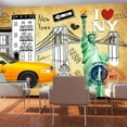 thumbnail image 1 of Tiptophomedecor Street Art Wallpaper Wall Mural - One Way New York, 1 of 4