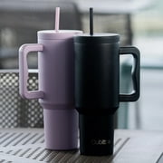 Cubitt Insulated Stainless Steel 40 oz Tumbler with Handle and Straw Lid, Cupholder Friendly