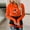 Orange, variant on Tetras Plus Size Tops for Women,Women's Fashion Christmas Printed Loose Long Sleeve Blouse Casual Tops,Sweatershirt Hoodies