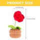 thumbnail image 4 of DIY Crochet Craft Crocheted Flower Decor Decoración de Home Diy para principiantes, 4 of 5