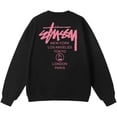 thumbnail image 2 of Suéter de cuello redondo popular para adolescentes de marca de moda estadounidense, suéter de terciopelo para niños y niñas, top retro con estampado de letras de nicho para otoño e invierno, 2 of 5
