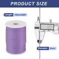 thumbnail image 2 of Uxcell 1/16 Inch Polypropylene Rope Braided Ropes, 328ft Nylon Rope for Clothesline, Camping, Outdoor, Light Purple, 2 of 6