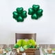 thumbnail image 3 of KAKOWELY 24 globos de aluminio creativos para el Día de San Patricio, con forma de corazón y trébol, adorno para fiesta (verde), 3 of 5