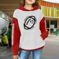 thumbnail image 2 of KAUOD Teen Girls Ribbed Hoodies Baseball Cute Pullover Hoodie Sweatshirts Kids Long Sleeve Fall Casual Tops Sweatshirts, 2 of 7