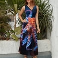 thumbnail image 4 of Octopus in The Mysterious Ocean Sleeveless Dress Female Clothing Dress Women Summer 2025 Dress, 4 of 7