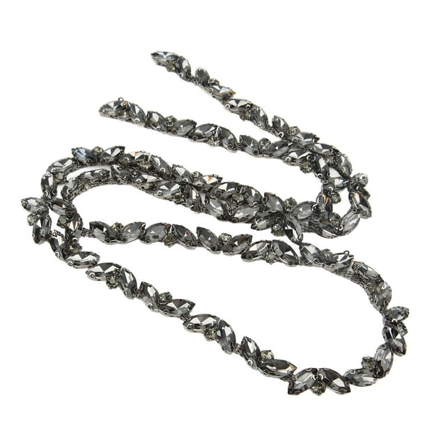 Rhinestone Chain,Glass Claw Chain High DIY Decoration Crafts Crystal Chain Trim Effortless Installation