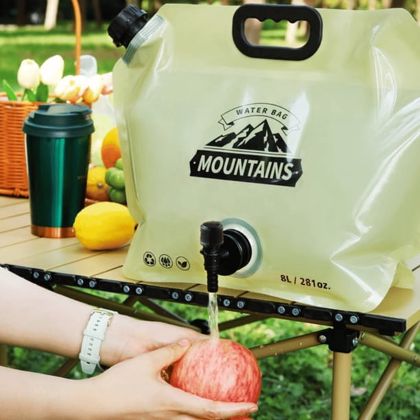 Outdoor Portable Folding Water Bag, 8L Foldable Water Storage Bag