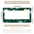 thumbnail image 3 of 1 Pcs Dandelion and flower License Plate Frame, License Plate Cover for Car Decorative Parts, Aluminum License Plate Bracket Holder Rust-Proof Weather-Proof for US Standard Car, 3 of 9