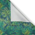 thumbnail image 6 of Ambesonne Leaves Valance & Curtain, Hawaiian Tropical Foliage, 55"x30", Green Night Blue, 6 of 7