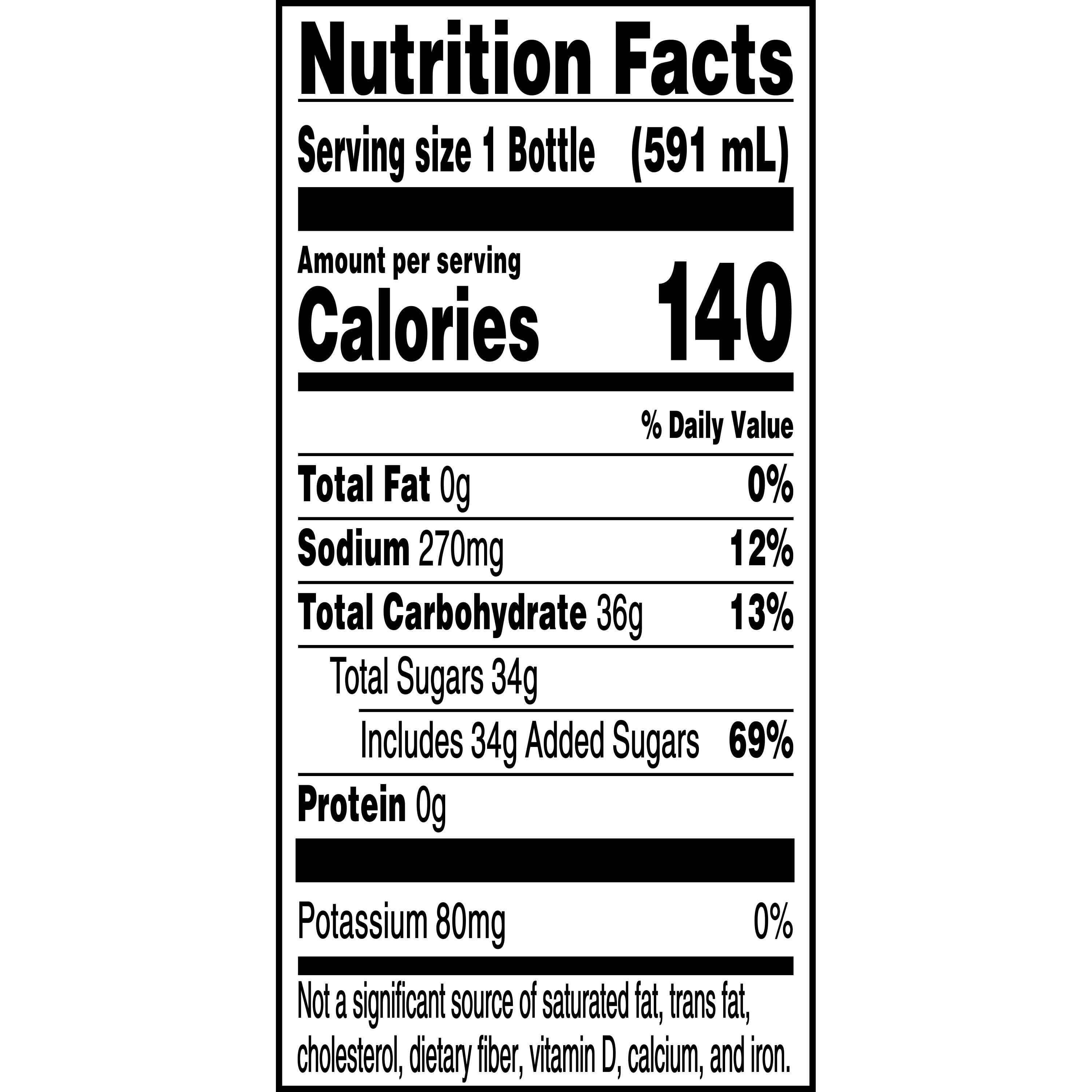 Gatorade Thirst Quencher Electrolyte Sports Drink, Orange, 20 fl oz, 8 Count Bottles​
