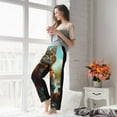 thumbnail image 5 of Salouo Riverside Meditating Cat Print Women's Pajama Pants Casual Loose Sweatpants PJs Flowy Pants Drawstring Palazzo for Women Wide Leg Pants Lounge Pajama -XX-Large, 5 of 8