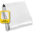 thumbnail image 3 of Seal Skin Heavy Duty White Waterproof Tarp,16 Mil Thick, UV & Tear Resistant 10' X 12', 3 of 7