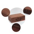 thumbnail image 2 of Desktop Boxes Wooden Nature Large Store Wood Deep Color Jewelry Storage, 2 of 6