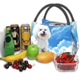 thumbnail image 3 of Easygdp Cute Cloud Bichon Frise Bolsa de Almuerzo Insulada Reutilizable, Bolsa de Mano y Bandolera para Oficina, Trabajo, Viajes, 3 of 6