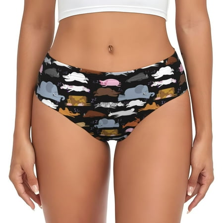 Womens Underwear - Colorful donuts_B No Show Seamless Underwear for Women  Soft Stretch Womens Panties  Hipster Ladies Panties Bikini Underwear Briefs