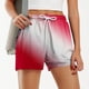 thumbnail image 1 of Puntoco Pantalones cortos de salón para mujer Pantalones cortos casuales estampados sin estiramiento de cintura alta a la moda para mujer, 1 of 5