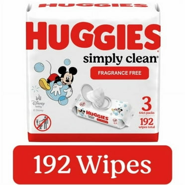 2X - Huggies Simply Clean Unscented Baby Wipes