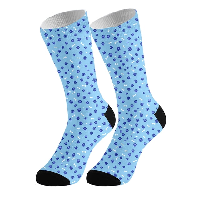 Stockings For Adults Funny Animal Print Bone Design Comfortable Stretchable Stockings Stocking For Home And Leisure 5PCS