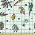 thumbnail image 2 of Ambesonne Leaves Fabric by the Yard Upholstery, Colorful Doodle Plantation, 3 Yards, Multicolor, 2 of 5