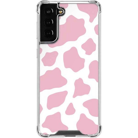 Skinit Animal Prints Pink Cow Print Galaxy S22 Plus Clear Case