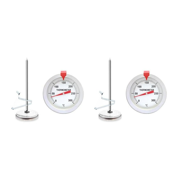 Yuarrent Termómetro de cocina de lectura rápida para horno de carne, medidor de temperatura para hornear, medidor de café, Chocolate, suministros 150 mm 2piezas Yuarrent CBP162557